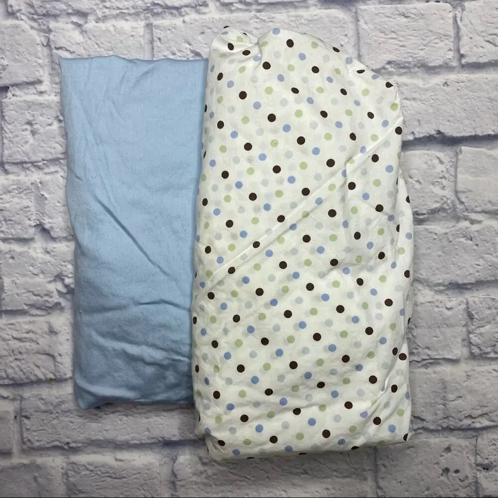 Carter's Crib Sheets Bundle, Polka Dots and Solid